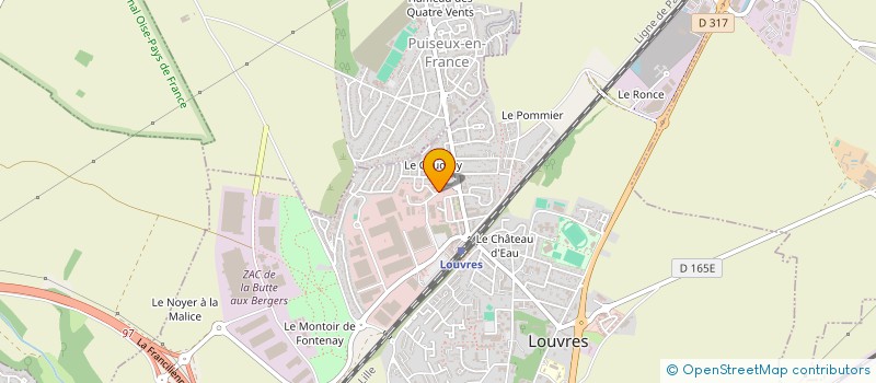 localisation de l'entreprise PARIS NORD FERMETURE à LOUVRES