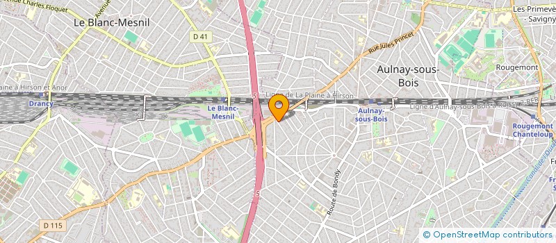 localisation de l'entreprise PARIS NORD IMMOBILIER à AULNAY SOUS BOIS