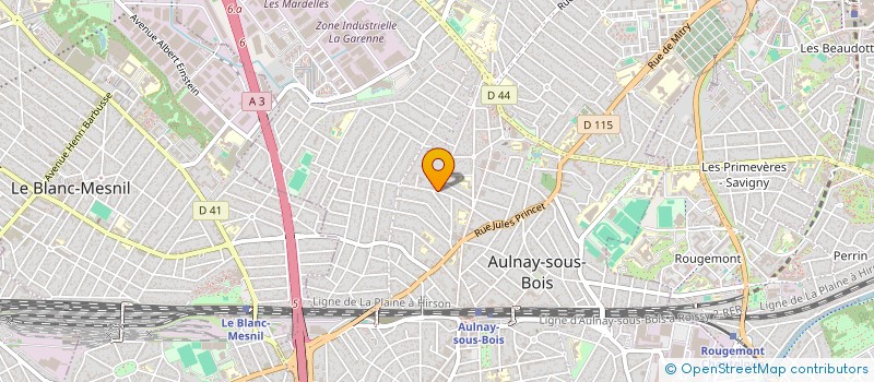 localisation de l'entreprise PARIS NORD SOLS S A R L à AULNAY-SOUS-BOIS