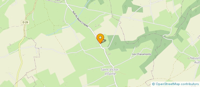 localisation de l'entreprise PARIS NORMANDIE AERO  SAINT VICTOR D'EPINE