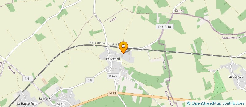 localisation de l'entreprise PARIS NORMANDIE POSE ARMATURES  MESNILS-SUR-ITON