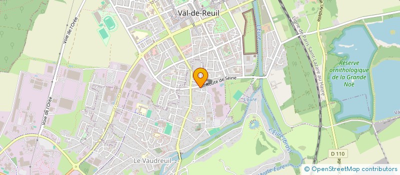 localisation de l'entreprise PARIS NORMANDIE SERVICES  LE VAUDREUIL