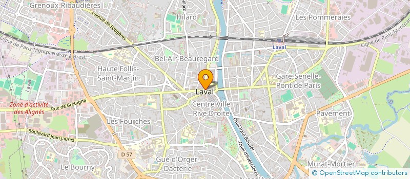 localisation de l'entreprise PARIS NOUVEAUTES à LAVAL