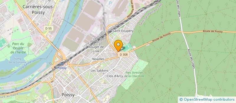 localisation de l'entreprise PARIS NY CAB  POISSY