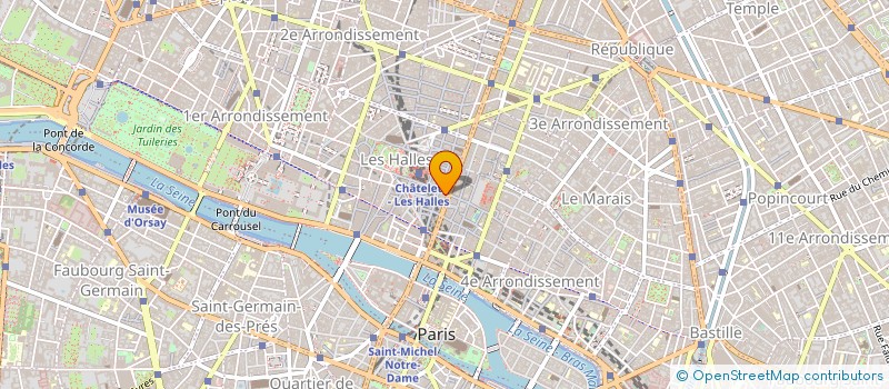 localisation de l'entreprise PARIS'ONE à PARIS