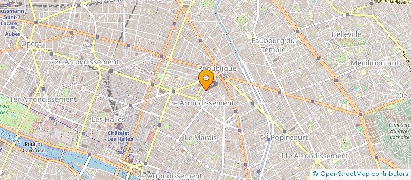 localisation de l'entreprise PARIS OPEN BAD  PARIS