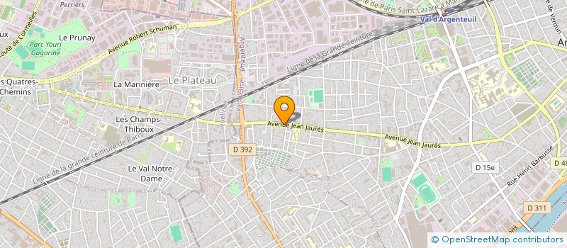 localisation de l'entreprise PARIS OUEST EXPRESS à ARGENTEUIL