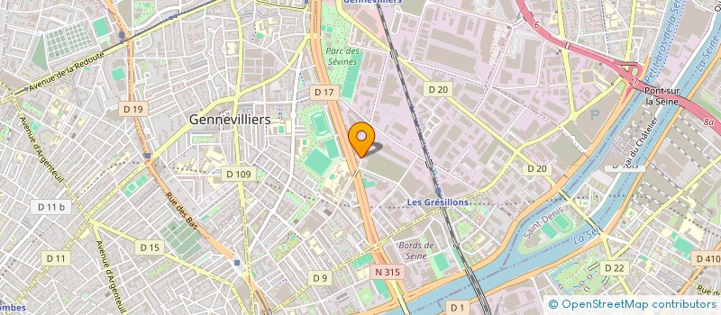 localisation de l'entreprise PARIS OUEST MULTISERVICES à GENNEVILLIERS