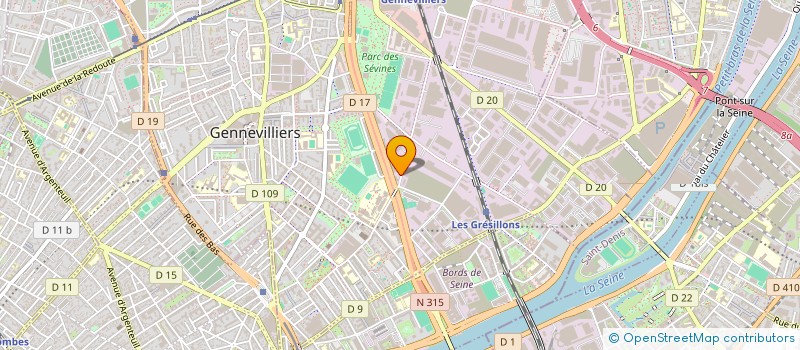 localisation de l'entreprise PARIS OUEST - SERVICES TECHNIQUES  SAINT-DENIS