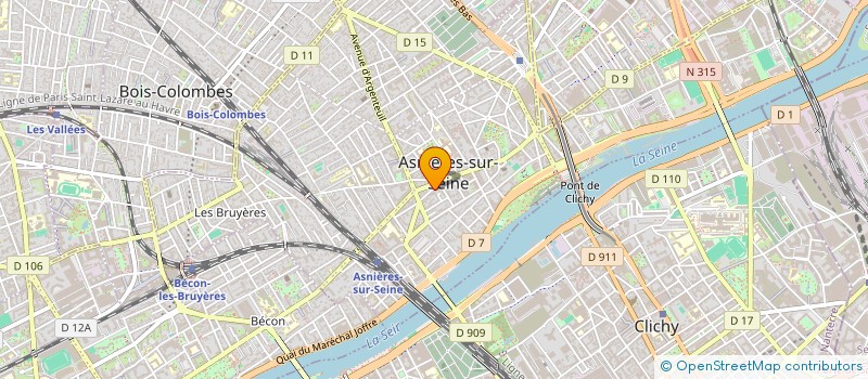 localisation de l'entreprise PARIS PASSION 92 à ASNIERES-SUR-SEINE