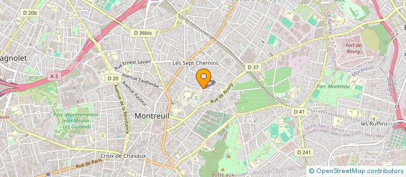 localisation de l'entreprise PARIS PEKIN à MONTREUIL