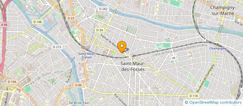 localisation de l'entreprise PARIS PERCUSSION GROUP à SAINT-MAUR-DES-FOSSES