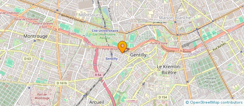 localisation de l'entreprise PARIS PERIPHERIC AUTO RADIO à GENTILLY