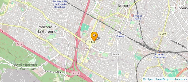 localisation de l'entreprise PARIS PERSONAL TOURS  ERMONT