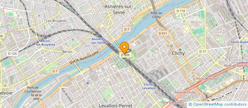 localisation de l'entreprise PARIS PIZZA à CLICHY