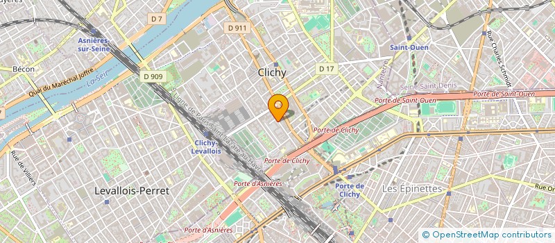 localisation de l'entreprise PARIS PLASMA SARL à CLICHY