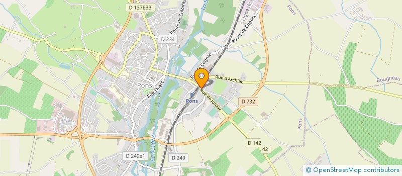 localisation de l'entreprise PARIS PONS POIDS LOURDS à PONS