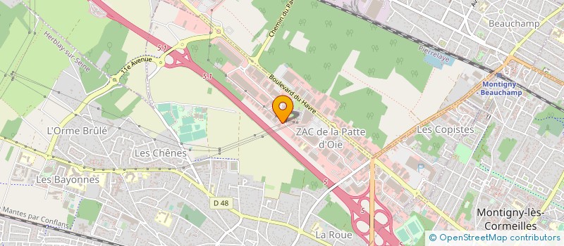 localisation de l'entreprise PARIS PONTOISE POIDS LOURDS  HERBLAY-SUR-SEINE