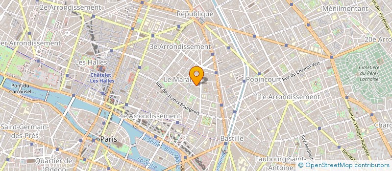 localisation de l'entreprise PARIS PRESS à PARIS