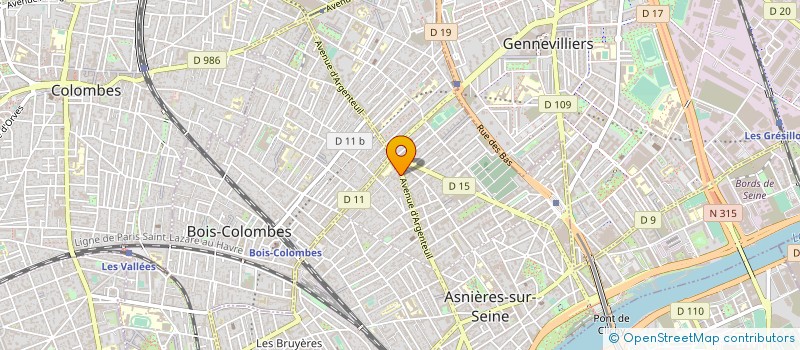 localisation de l'entreprise PARIS RACING ASNIERES à ASNIERES-SUR-SEINE