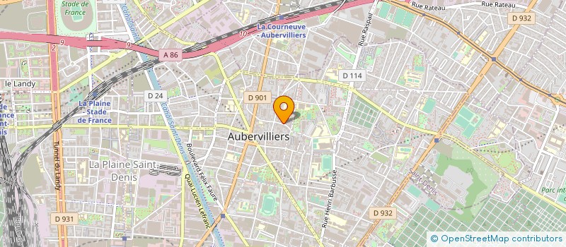 localisation de l'entreprise PARIS RANGER SECURITE  AUBERVILLIERS