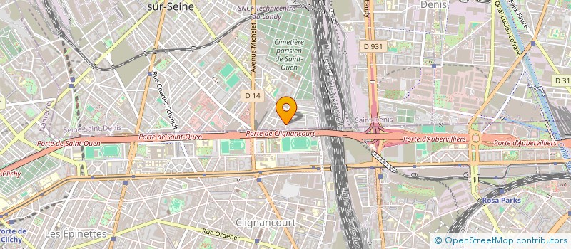 localisation de l'entreprise PARIS RECUP EURO SERVICE à SAINT-OUEN-SUR-SEINE