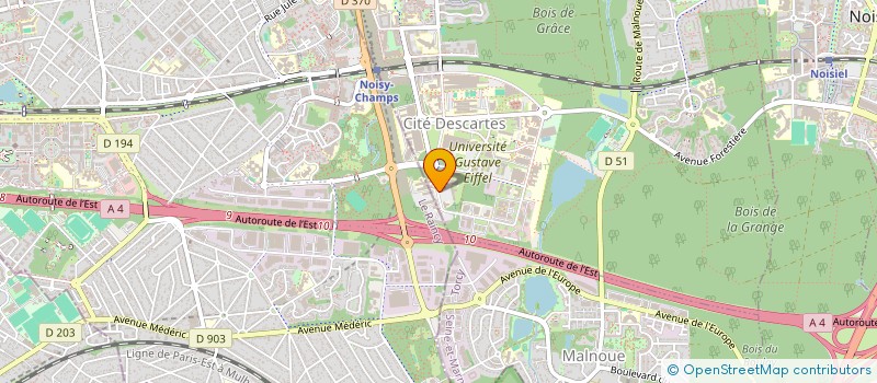 localisation de l'entreprise PARIS RENOVATION à CHAMPS-SUR-MARNE