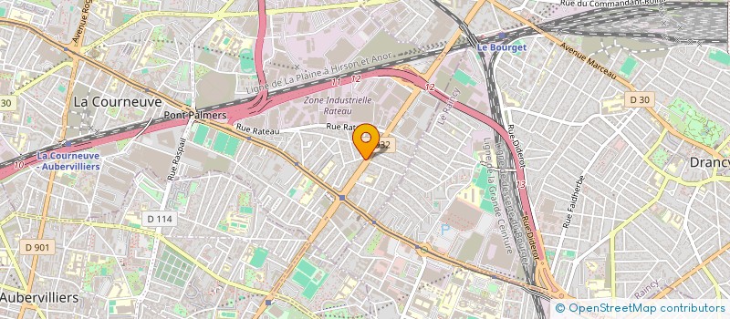 localisation de l'entreprise PARIS RENOVS à LA COURNEUVE