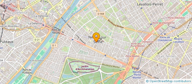 localisation de l'entreprise PARIS RESIDENCE ET CLUB à NEUILLY-SUR-SEINE