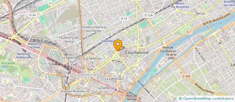 localisation de l'entreprise PARIS REUSSITE à COURBEVOIE