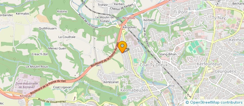 localisation de l'entreprise PARIS ROME QUIMPER à QUIMPER