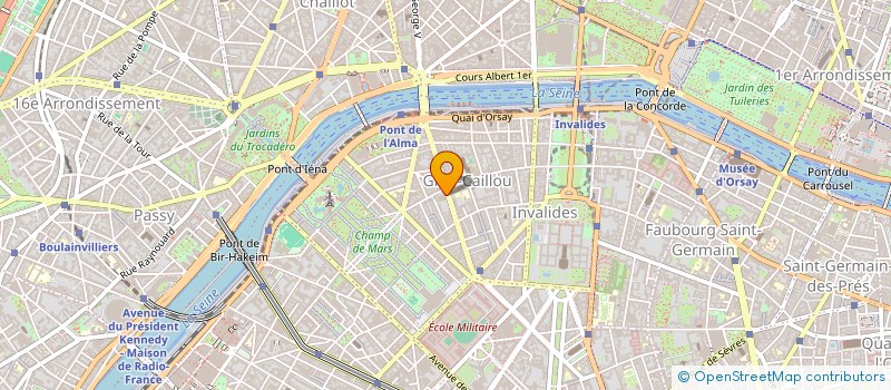 localisation de l'entreprise PARIS ROUGE à PARIS