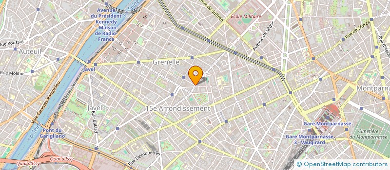 localisation de l'entreprise PARIS RUE LECOURBE  PARIS