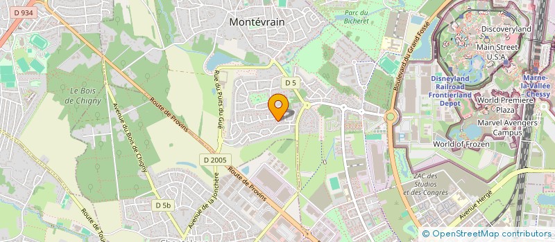 localisation de l'entreprise PARIS-SACLAY'S GOT TALENT  MONTEVRAIN