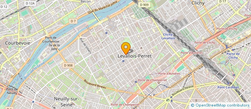 localisation de l'entreprise PARIS SAINT CYR à LEVALLOIS-PERRET