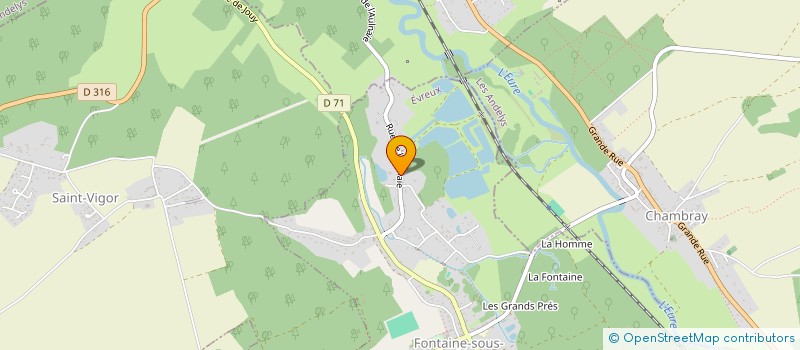 localisation de l'entreprise PARIS SAINT GERMAIN SARL  FONTAINE-SOUS-JOUY