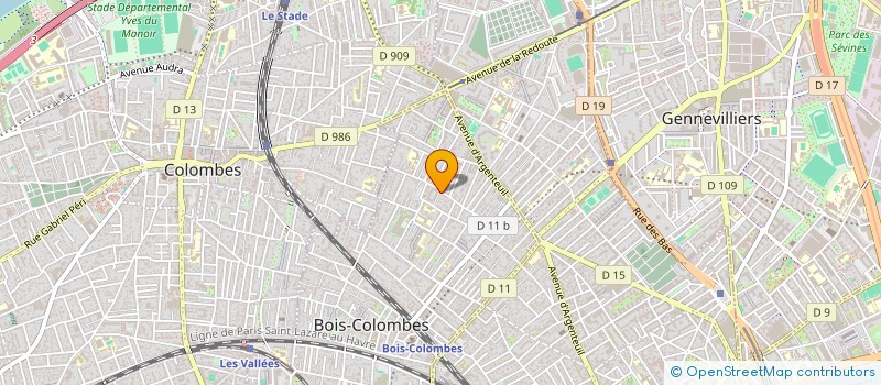 localisation de l'entreprise PARIS SANS STRESS à BOIS COLOMBES