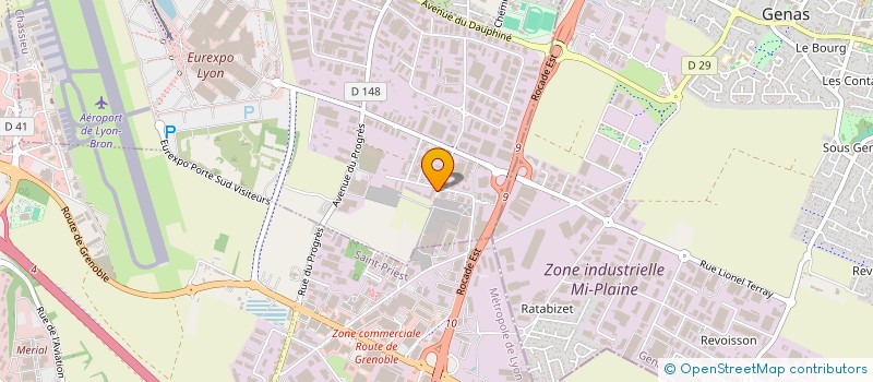 localisation de l'entreprise PARIS SECURITE INCENDIE INTERNATIONAL à CHASSIEU
