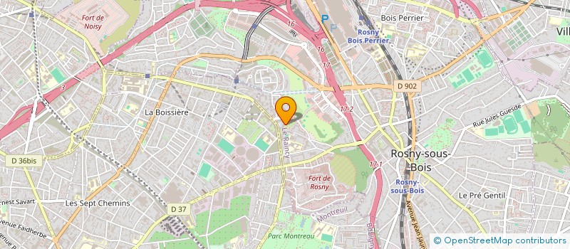 localisation de l'entreprise PARIS SEFIMO à ROSNY-SOUS-BOIS