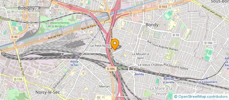 localisation de l'entreprise PARIS SERVICES TOUR à NOISY-LE-SEC