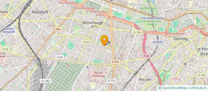 localisation de l'entreprise PARIS SHE DRIVE  MONTROUGE