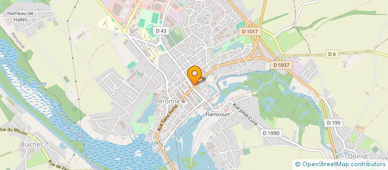 localisation de l'entreprise PARIS SHOP SAREVA  PERONNE