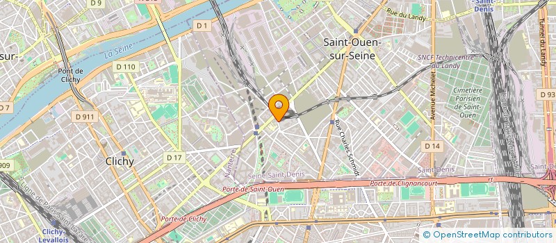 localisation de l'entreprise PARIS STAR à SAINT-OUEN-SUR-SEINE