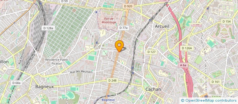 localisation de l'entreprise PARIS-SUD  ARCUEIL