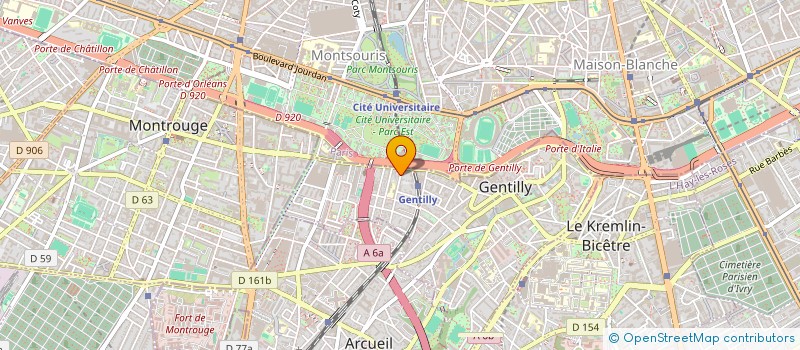 localisation de l'entreprise PARIS SUD AUDIT  GENTILLY