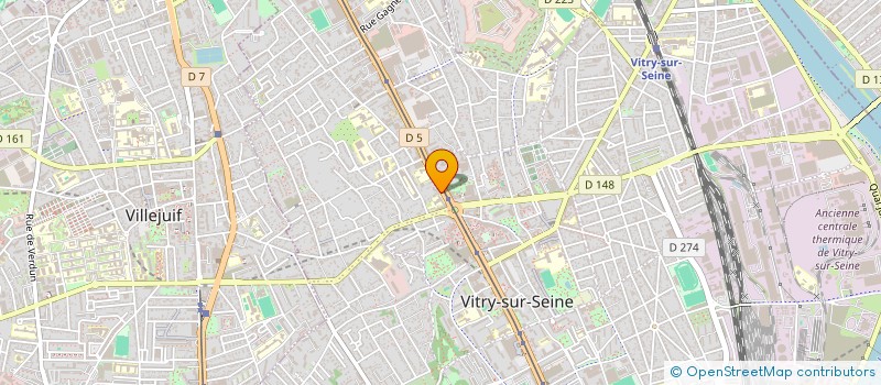 localisation de l'entreprise PARIS SUD AUTO BILAN à VITRY-SUR-SEINE