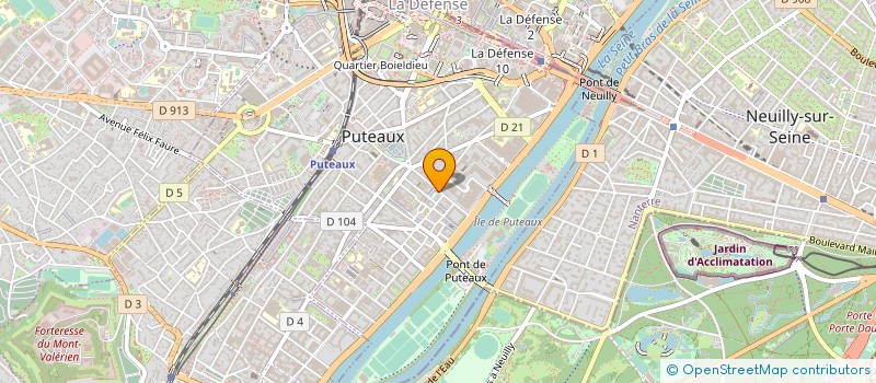 localisation de l'entreprise PARIS SUD AVIATION à PUTEAUX