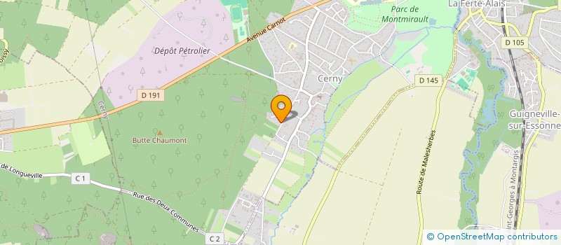 localisation de l'entreprise PARIS SUD ELECTRICITE  CERNY