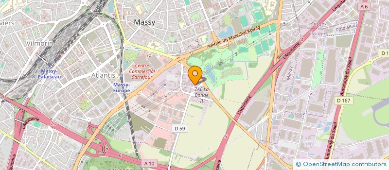 localisation de l'entreprise PARIS SUD ELECTRONIQUE à MASSY