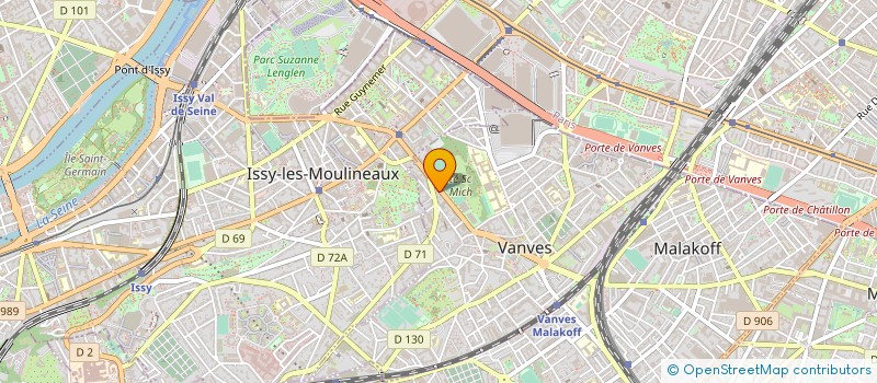 localisation de l'entreprise PARIS SUD PIECES ET SERVICES à VANVES